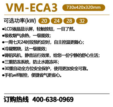 瑞马VM-ECA3冷凝式燃气意昂官网